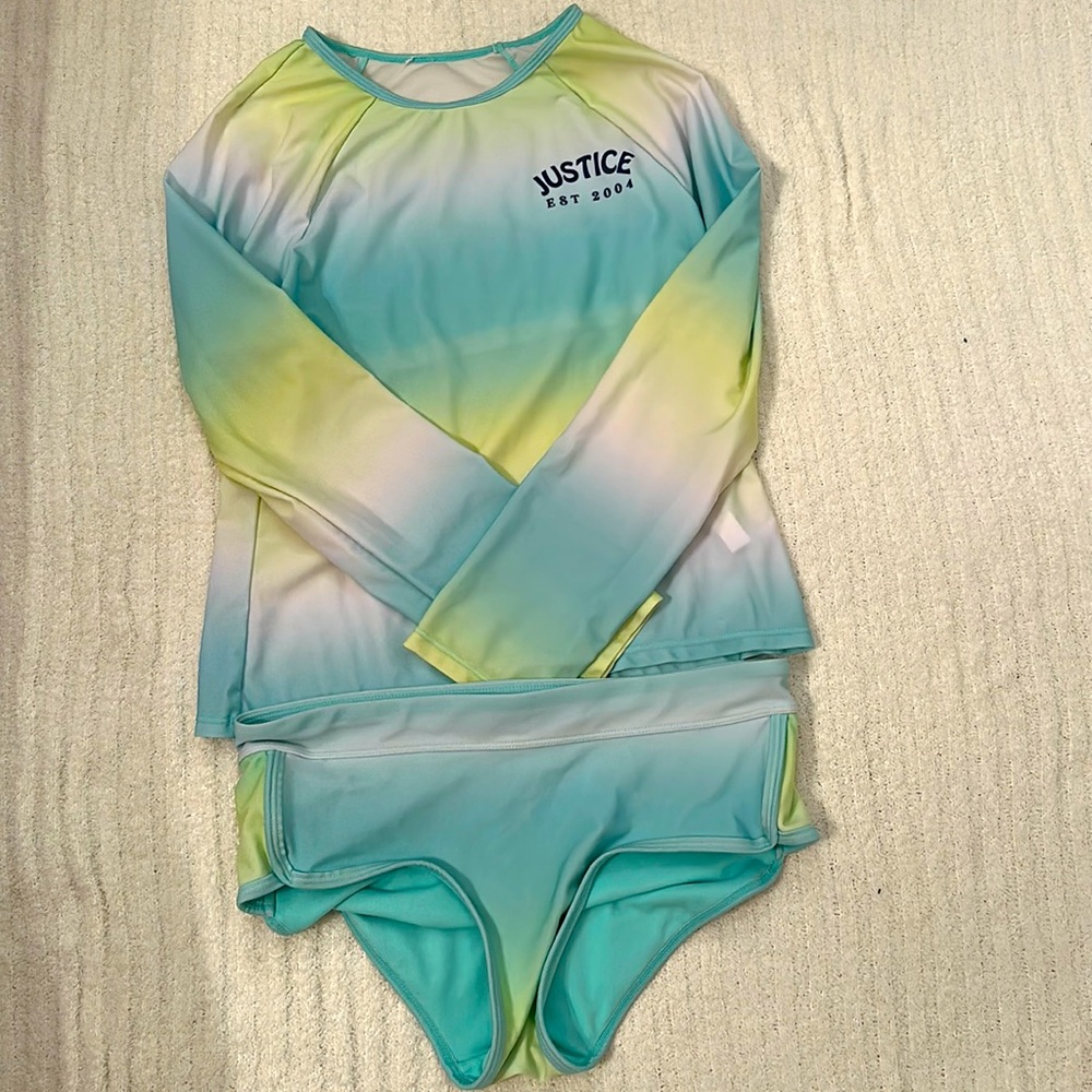 Justice Rash Guard Swim Set